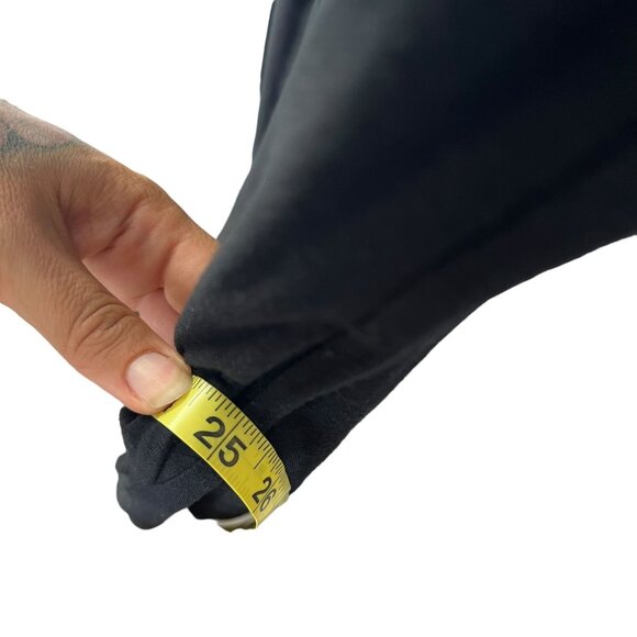 Soma Black Teal Colorblock High Low Sleeveless V Neck Dress Medium - Picture 9 of 11